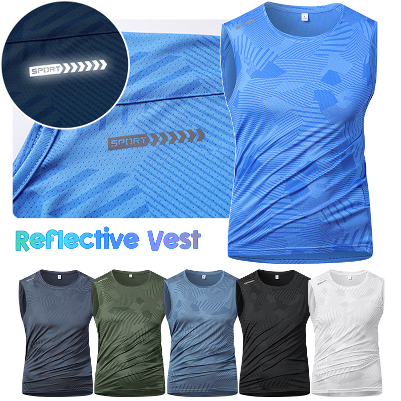 Reflective Vest Cycling - Chaleco reflectante para correr para hombre,