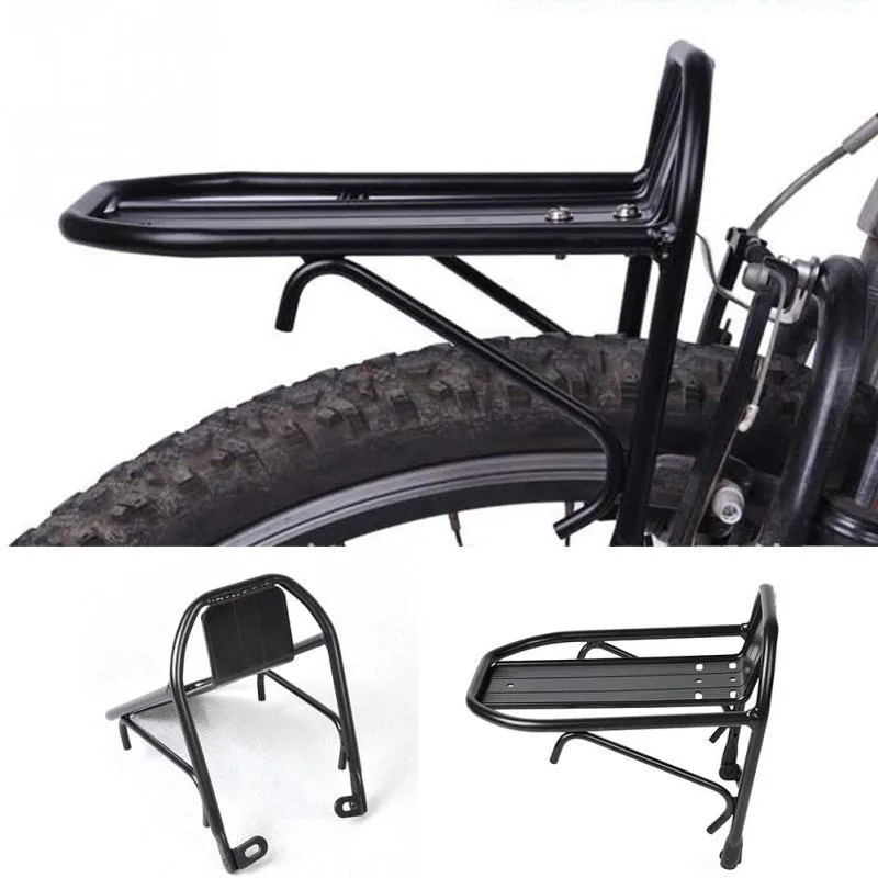 Cargo Rack Aluminum - Portaequipajes delantero para bicicleta, portaequipajes de
