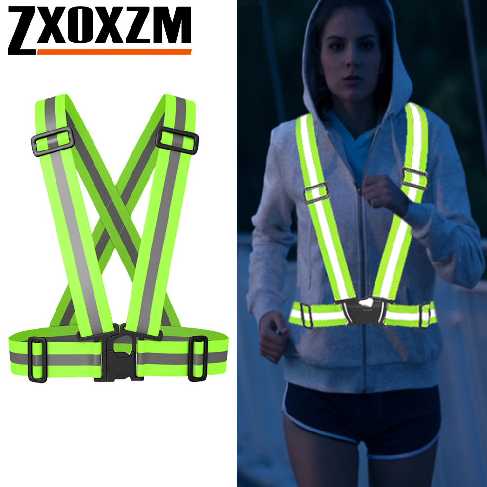 Reflective Vest Cycling - Chaleco para correr de noche, chaleco