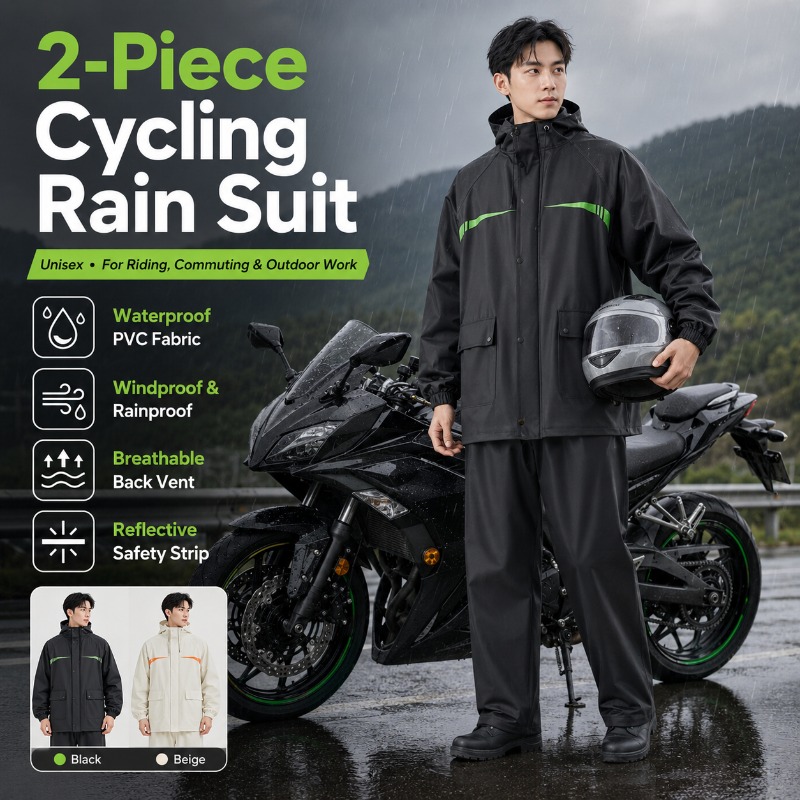 Cycling Commute Jacket - Traje Impermeable de Ciclismo Unisex de