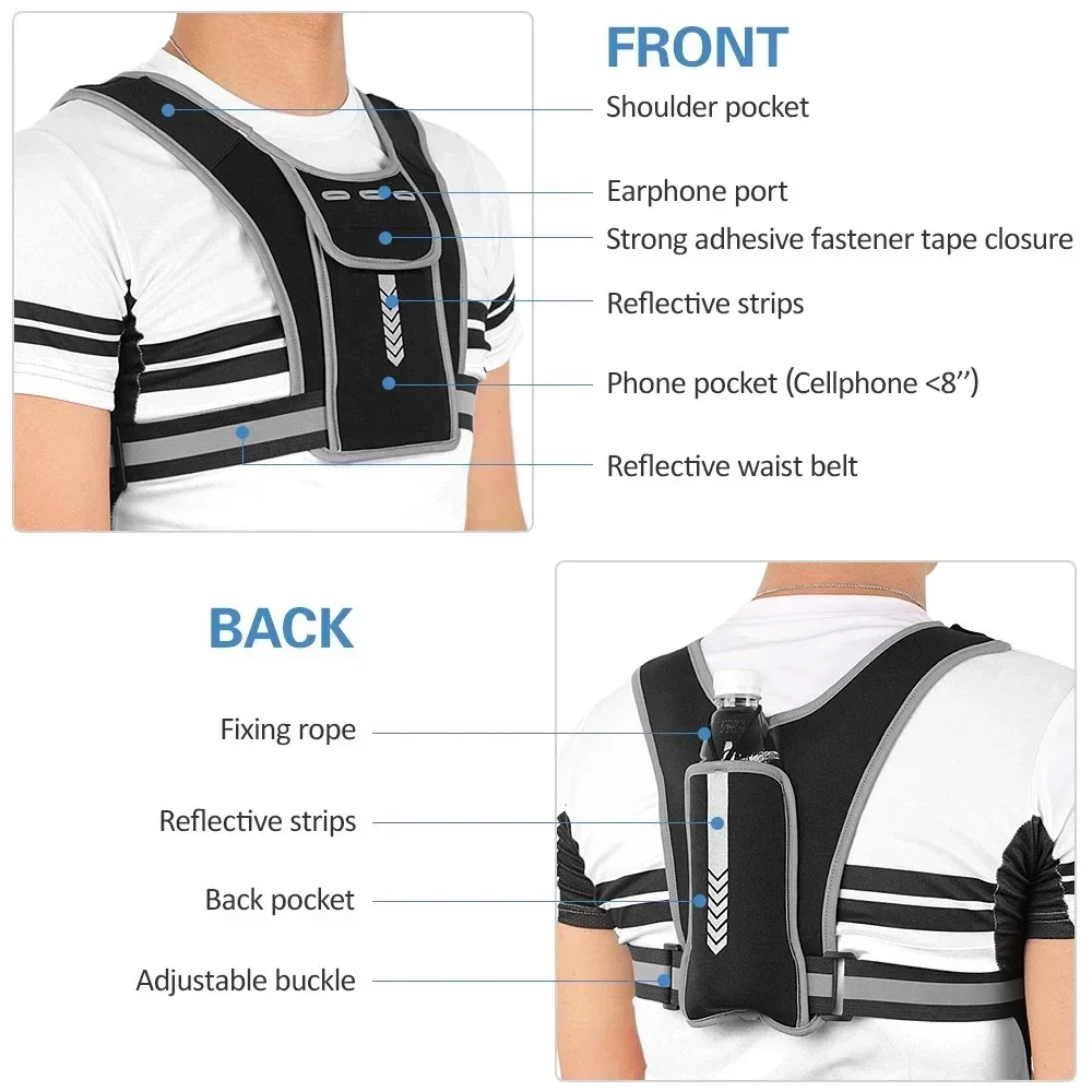 Chaleco reflectante para corre - Reflective Vest Cycling reseña y precio