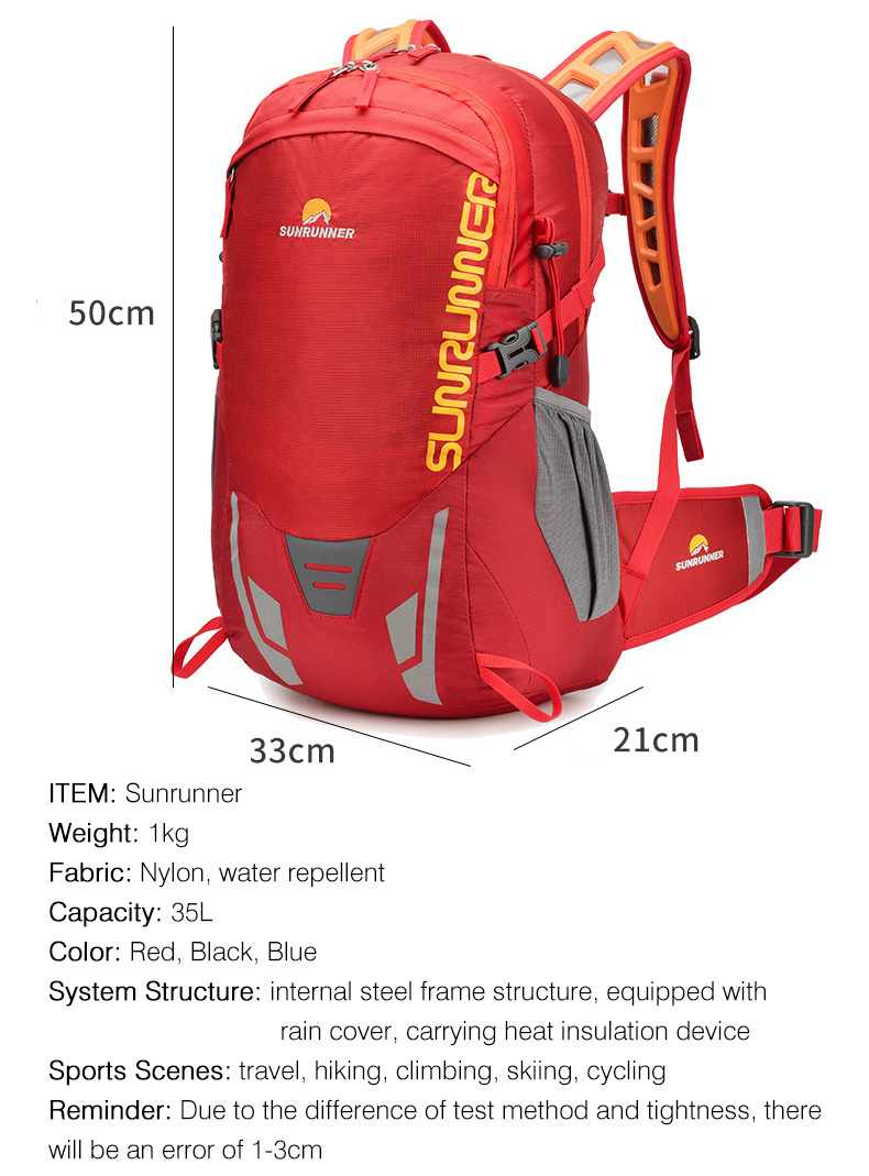 Mochila de senderismo de 35L,  - Cycling Commuter Backpack Waterproof reseña y precio