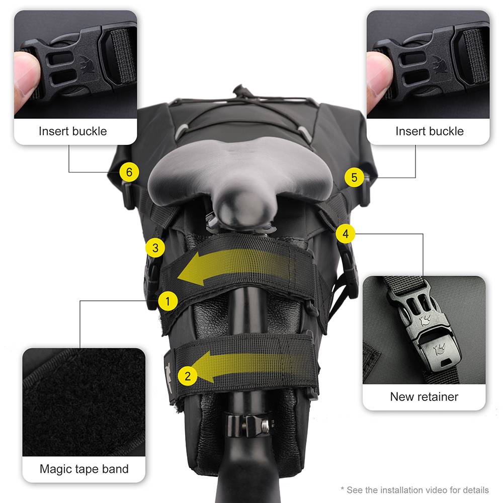 Rhinowalk-bolsa para SILLÍN de - Panniers Waterproof Rear reseña y precio