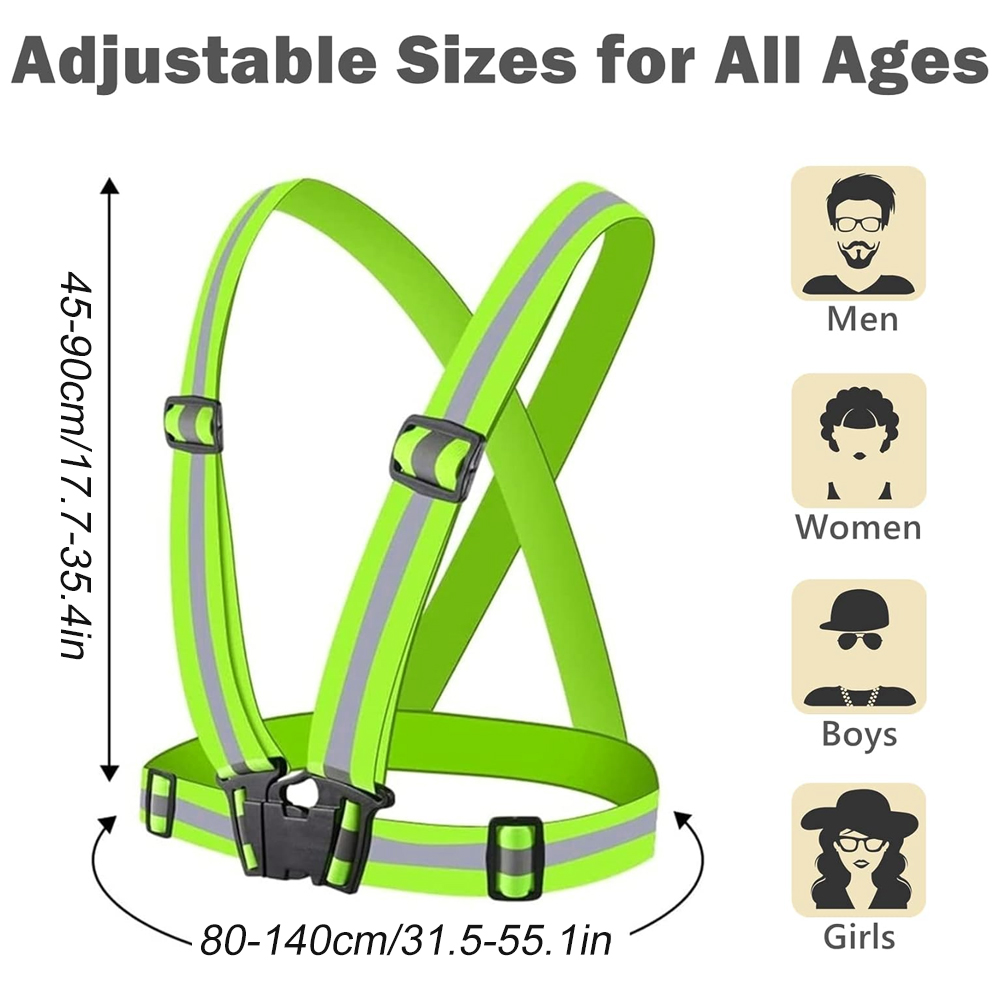 Chaleco para correr de noche,  - Reflective Vest Cycling reseña y precio