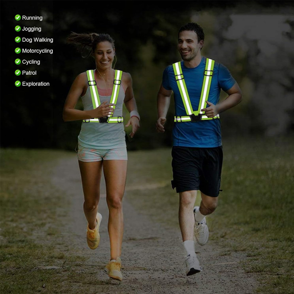Chaleco para correr de noche,  - Reflective Vest Cycling reseña y precio