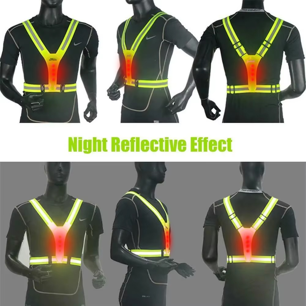 Chaleco LED para correr, corre - Reflective Vest Cycling reseña y precio