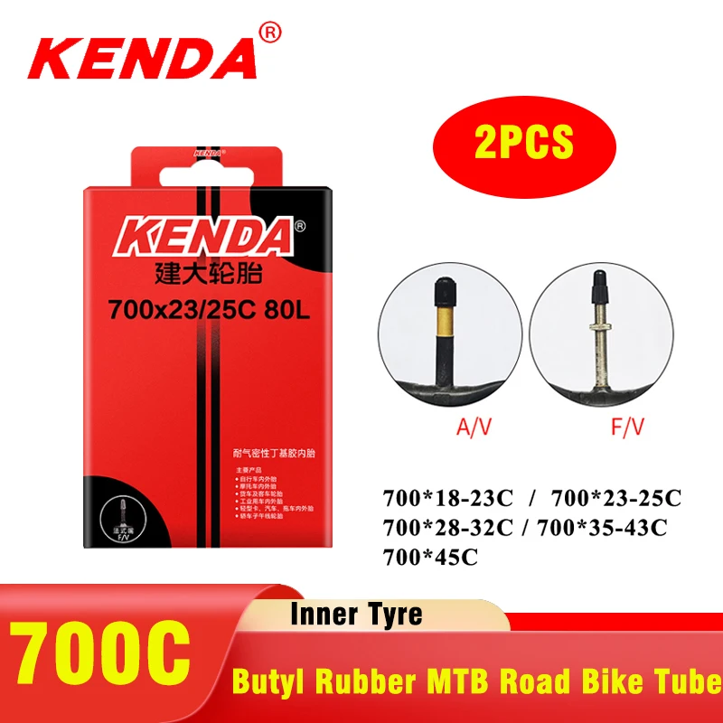 2 CÁMARES DE AIRE KENDA PARA B - Inner Tube 700C reseña y precio