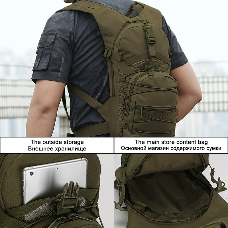Mochila táctica Molle de 15L,  - Cycling Commute Backpack reseña y precio